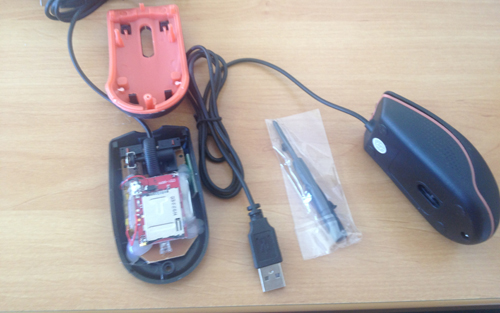 Parte interna del mouse gsm ambientale