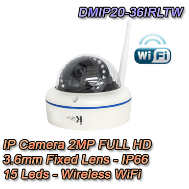 Telecamera IP 2Mpx 3.6mm IP66 Wireless Videosorveglianza
