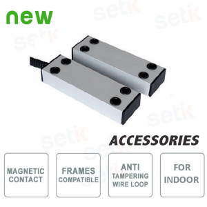 Contacto magnético en aluminio para largas distancias - IP40
