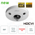 Dahua 8MP 4K HDCVI 360° Fisheye Camera with Night Vision, WDR, and IP67 Protection
