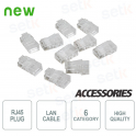10x Conectores PLUG RJ45 CAT 6 - SETIK