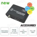 Convertitore Segnale Video da TVI/AHD/CVI/ANALOGICO a HDMI/VGA/BNC - Setik