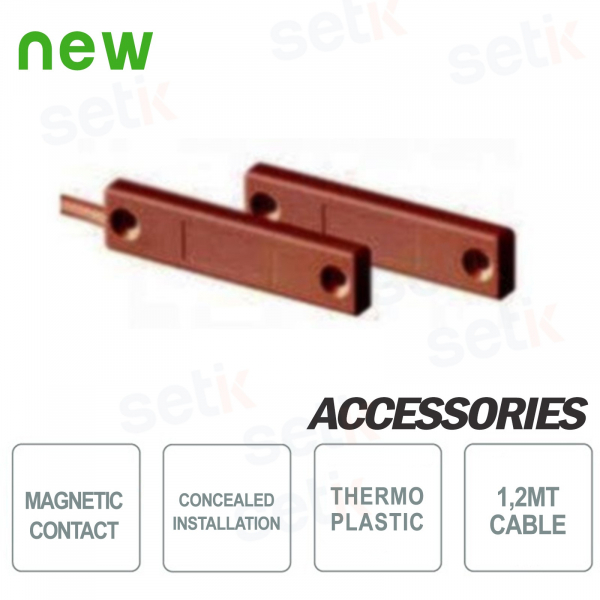Retractable contact 1,2mt brown - CSA