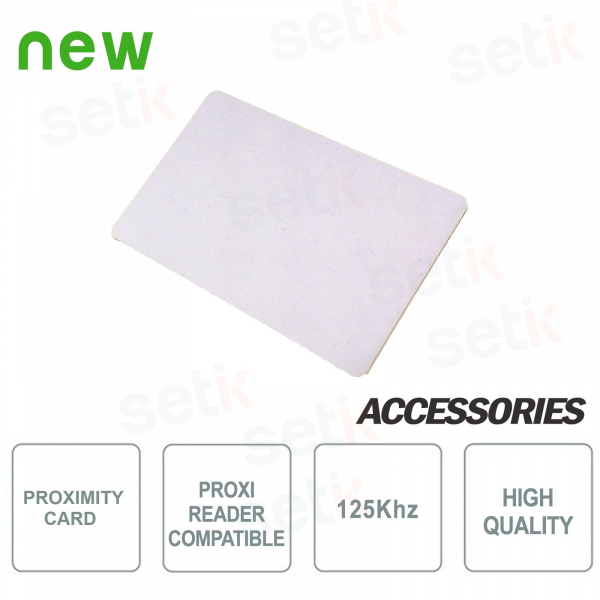 Tessera RFID 125Khz per lettori di prossimità - Setik