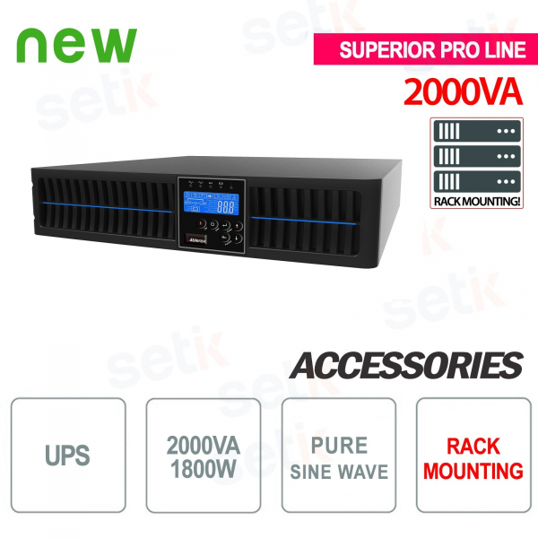 Gruppo di continuità UPS 2000VA 1800W RACK - Superior Pro
