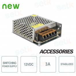 Fuente de alimentación conmutada estabilizada de 12V 3A