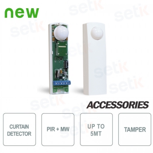 Sensor de efecto de cortina de puerta de ventana de doble tecnología - AMC