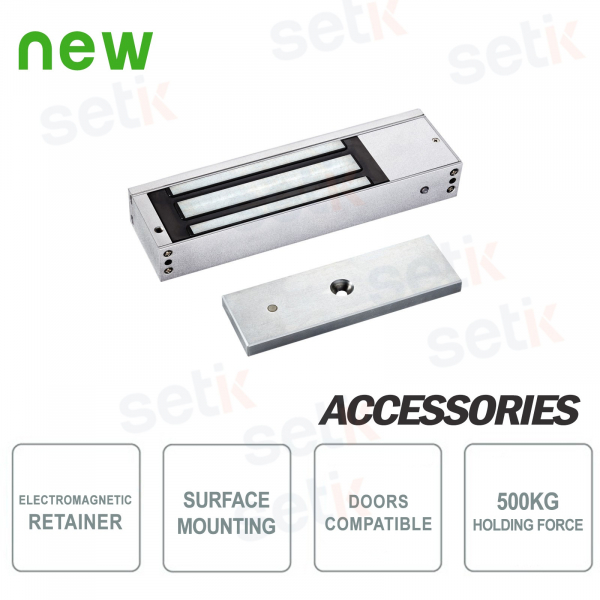 Loquet électromagnétique pour porte avec LED - Setik