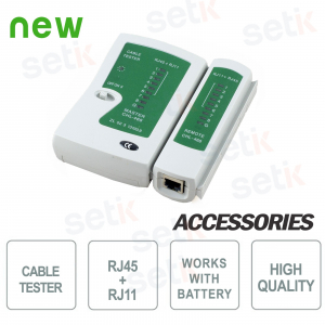 Probador de cables RJ45 + RJ11 - Setik