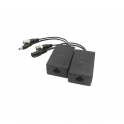 HDCVI 4MP Passive Video Balun Pair with Power - Dahua