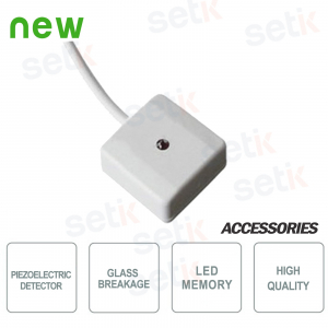 Piezoelectric sensor with CSA LED memory