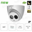 4K PoE IP Kamera 8MP Dome 2.8mm IR WDR Audio - Dahua