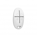 Ajax SpaceControl Jeweller Bianco: Telecomando Wireless Sicurezza 4 Pulsanti
