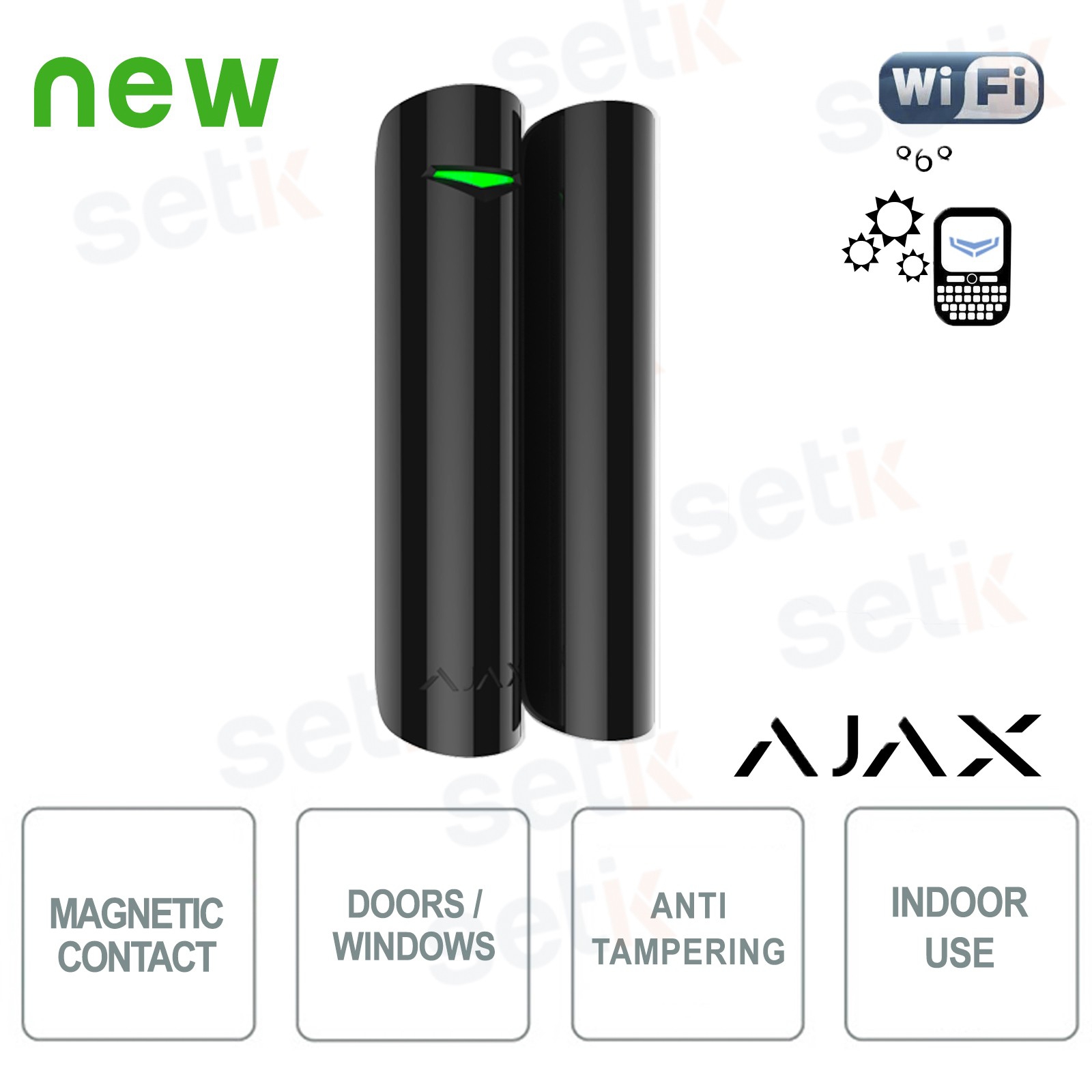 AJ-DOORPROTECT-B Ajax Contact magnétique alarme wireless porte//fenêtre 868Mhz