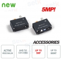 Active Video Balun Pair Transmitter+Receiver up to 5Megapixel - Setik