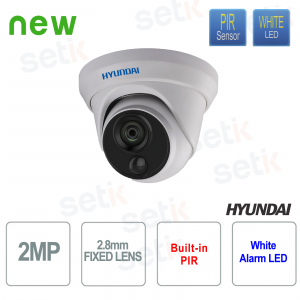 Camera Dome HD-TVI IR 20 metri EXIR 2.0 Ottica Fissa 2.8mm - HYUNDAI