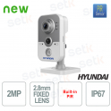 Caméra compacte IR HD-TVI 20 mètres EXIR 2.0 Objectif fixe 2,8 mm pour usage intérieur - HYUNDAI