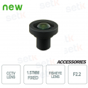 FishEye 1,57 mm F2,2 1 / 2,3" HFOV 185 ° Linse - Setik