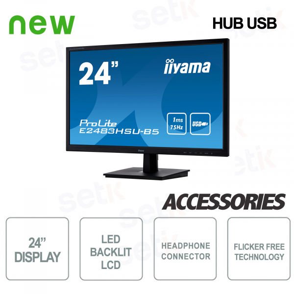 Monitor IIYAMA E2483HSU-B5