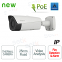 Analyse vidéo et alarme incendie de la caméra thermique Dahua IP PoE Camera