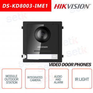 Station extérieure 2MP caméra + ALARME AUDIO IP65 - HIKVI