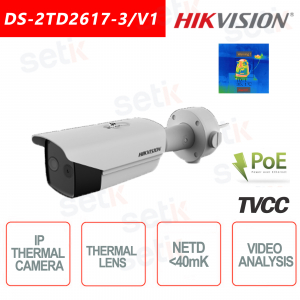 Cámara térmica térmica Hikvision Bullet 40mk Cámara de alarma contra incendios