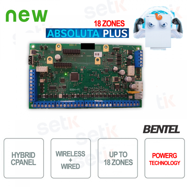 Bentel Absoluta Plus ABS18 – Centrale Allarme 18 Zone