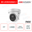 Cámara Hikvision IP PoE FULL HD IR H.265 + Cámara de torreta de