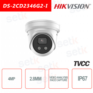 Cámara Hikvision IP PoE IR H.265 + Cámara de torreta de 4MP
