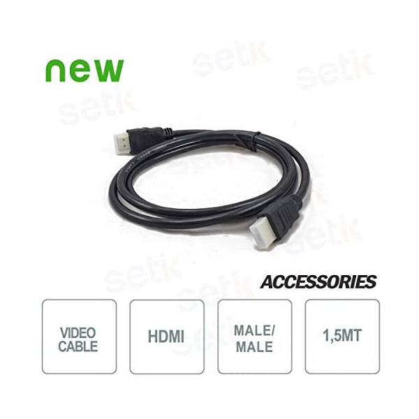HDMI1.4 Hochgeschwindigkeits-Goldkabel 1,5 Meter Audio-Video