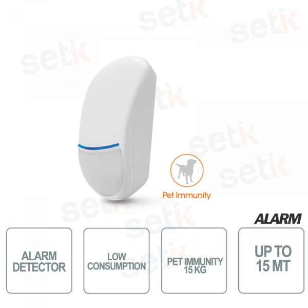 Digital PIR sensor EOL resistors - pet immunity - maximum range 15 meters - AMC