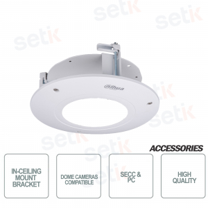 Staffa per incasso a soffitto telecamere dome Colore Bianco Dahua