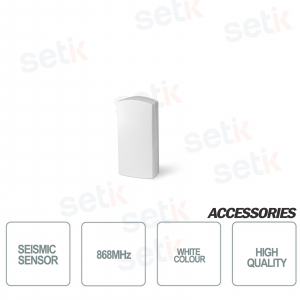 Capteur sismique blanc sans fil 868 MHz - AMC