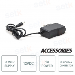 Fuente de alimentación de 12V 1A EUR para una sola cámara - CCTV CCTV