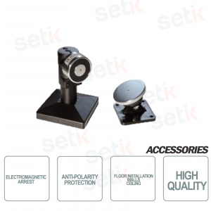 CSA Electromagnetic lock in aluminum Holding force 50Kg Flush connection