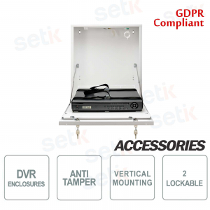 Pulsar metal container box DVR Tamper - Small Vertical White