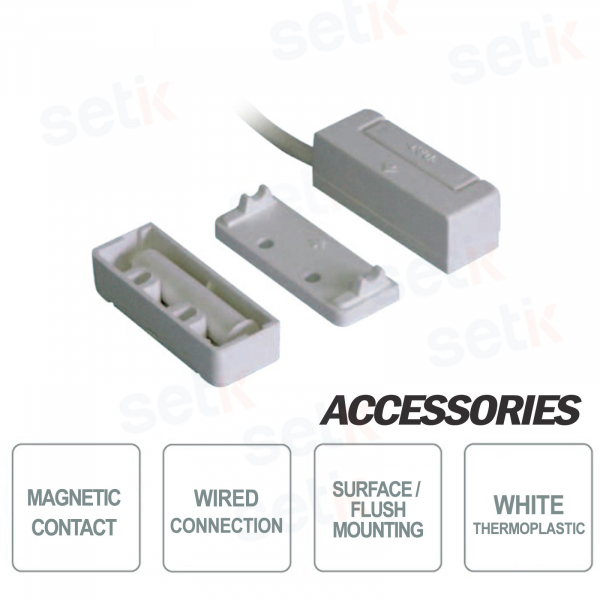 Magnetic Contact Recessed or Visible in Thermoplastic 4m -