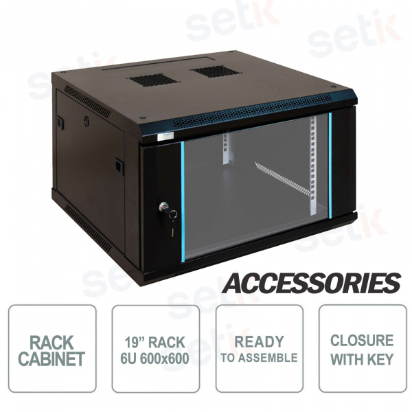 Pulsar gabinete de pared para ensamblar Rack 19 "6U / 600