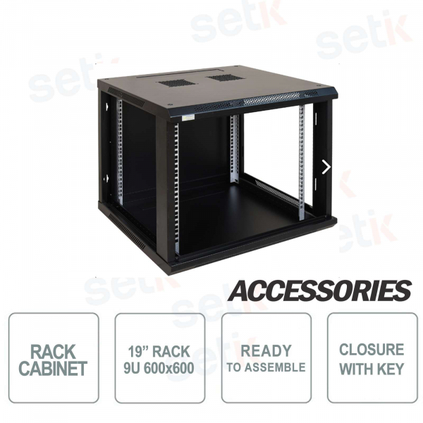 Pulsar gabinete de pared para ensamblar Rack 19 "9U / 600