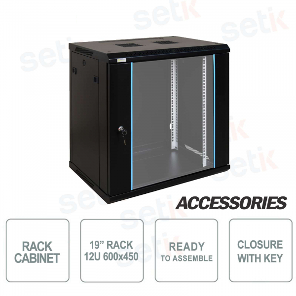 Armoire murale Pulsar à assembler Rack 19 "12U / 600x450