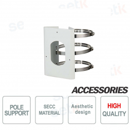 Adaptateur de support de poteau pour caméras DOME et BU