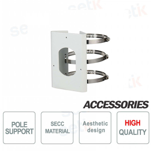 Adaptateur de support de poteau pour caméras DOME et BU