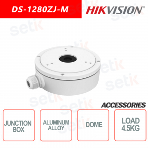 Hikvision Anschlussdose aus Aluminiumlegierung für Kuppelkameras Maximale Belastung 4,5 kg