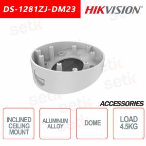 Soporte de techo inclinado de aleación de aluminio Hikvision para cámaras domo Carga máxima 4.5KG