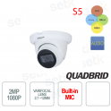 Dahua 2 MP 4 en 1 2,7 mm ~ 12 mm IR 60 Domo Audio S5