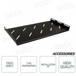 Surface d'appui fixe en acier pour armoire RACK