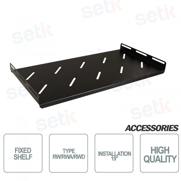Surface d'appui fixe en acier pour armoire RACK
