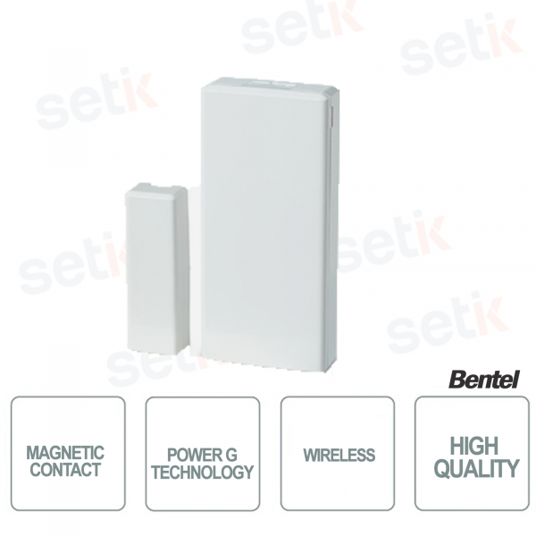 Contatto Magnetico a Scomparsa PowerG Wireless per Porte e Finestre | Sensore a Incasso