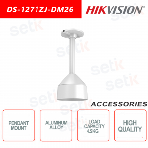 Support suspendu Hikvision en alliage d'aluminium pour caméras Dome