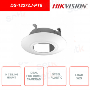 HIKVISION DS-1227ZJ-PT6 Soporte de montaje en techo de acero y plástico